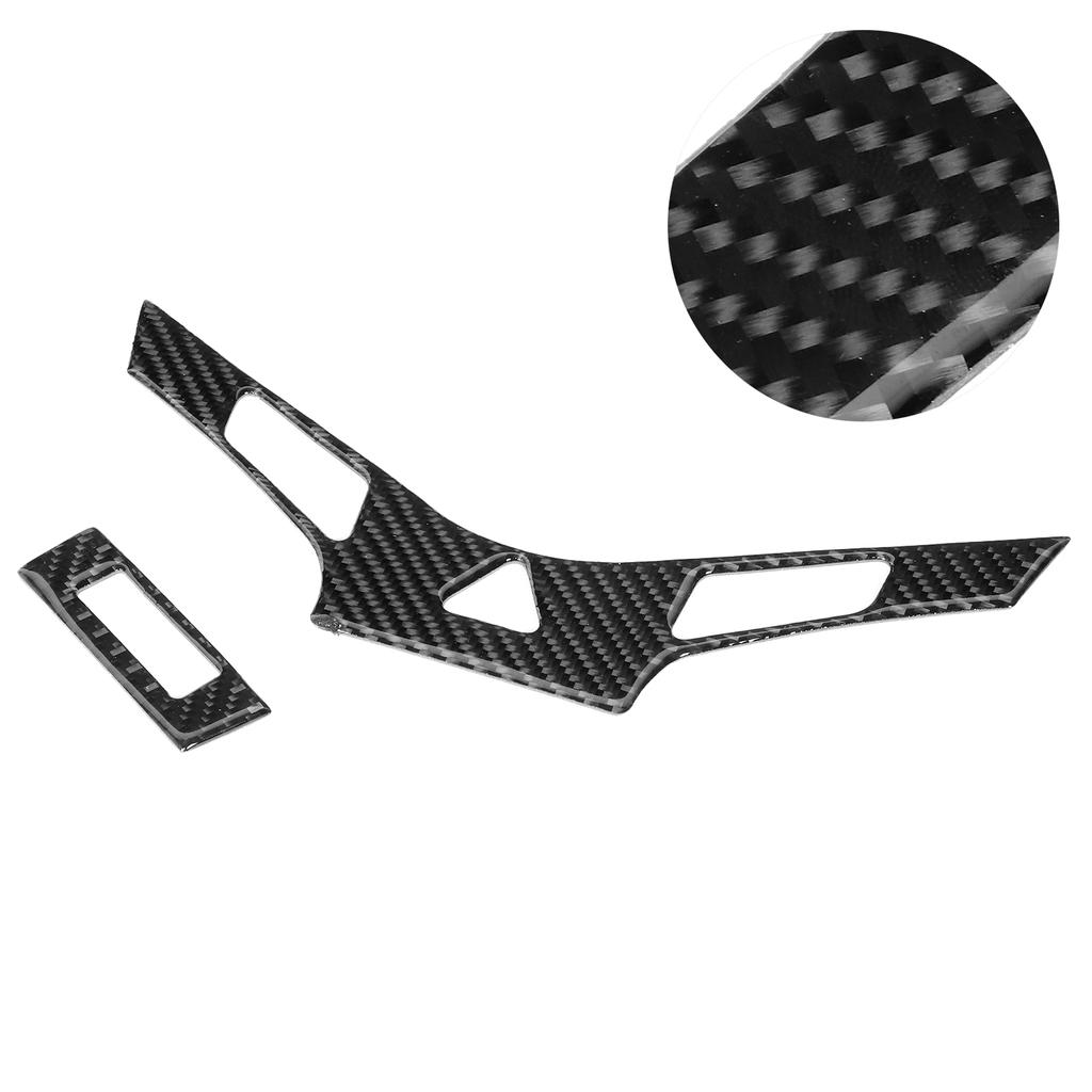 2Pcs Console Air Conditioning Panel Cover Carbon Fiber Trim Fit for Chevrolet Cruze 2009‑2015
