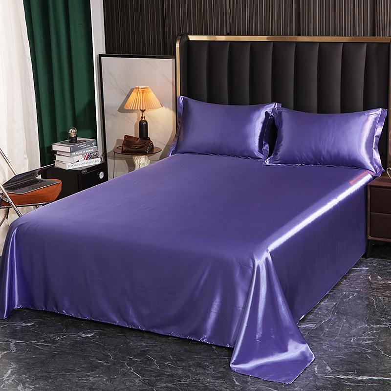 Luxury Natural Mulberry Silk Bed Sheet Set or Only A Bedsheet High-end Stain Queen Ruffles Bed Sheet and Pillowcase Bed Linens