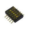 1,27 mm Schwarzer SMT Flachkippschalter DIP-Schalter, 2-10 Positionen (DSHP03TSGER)