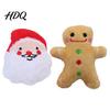 Interactive Cat Toy Plush Christmas Catnip Toys Reindeer Gingerbread Santa Stuffed Animal