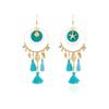 Tassel Starfish Dangle Earrings Bead Drop Earrings Fashion Jewelry Irregular Earrings  Party