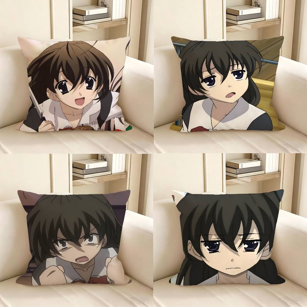 1pc Sekai Saionji Anime Characters Pillow Case Fashion Square Pillowcase Bedroom Sofa Room Ins Decoration Leisure