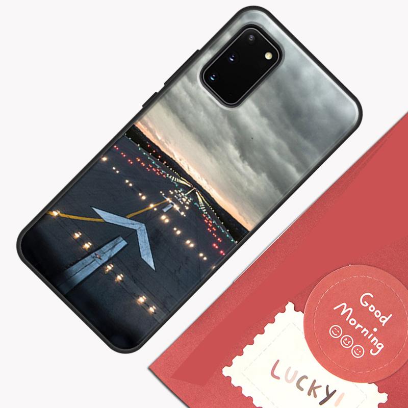 Airplane Flying Into The Sunset Phone Case For Samsung Galaxy S26 S25 Ultra S20 S21 S22 S23 S24 S10 Plus S25 FE Cover Shell