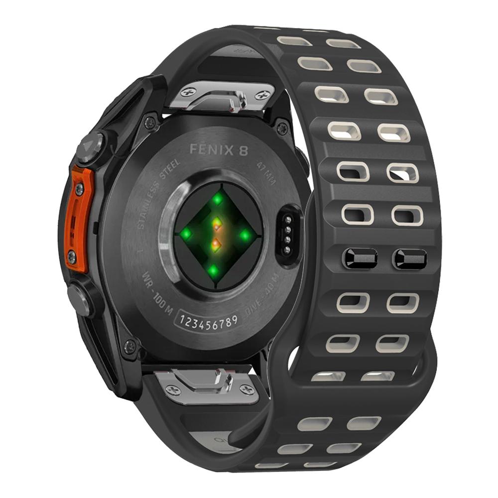 

26 мм 22 мм ремешок QuickFit для Garmin Fenix 8 E 7 7X Epix Pro 6 6x 5 5X Plus/MARQ/D2 G1/965 955/Enduro 3 Силиконовый ремешок Браслет QuickFit 26mm черный серый
