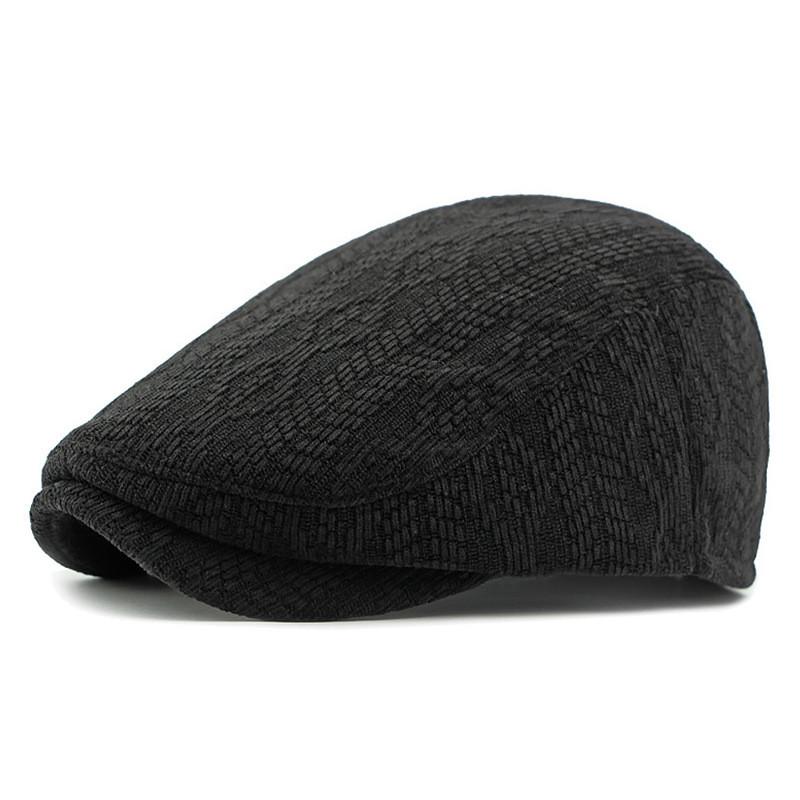 

Beanie Hat For Men Women Knitted Twist Pattern Warm Windproof Fall Winter Outdoor Casual чёрный