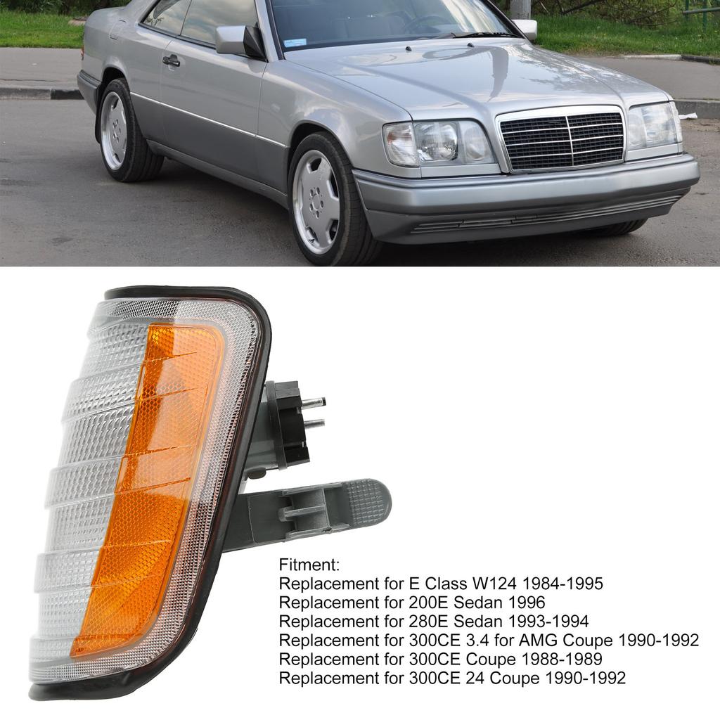 Front Turn Signal Corner Lamp Indicator Replacement for E Class W124 1984‑1995 Dual Color 1248260843 Front Turn Signal LightTurn Signal 2
