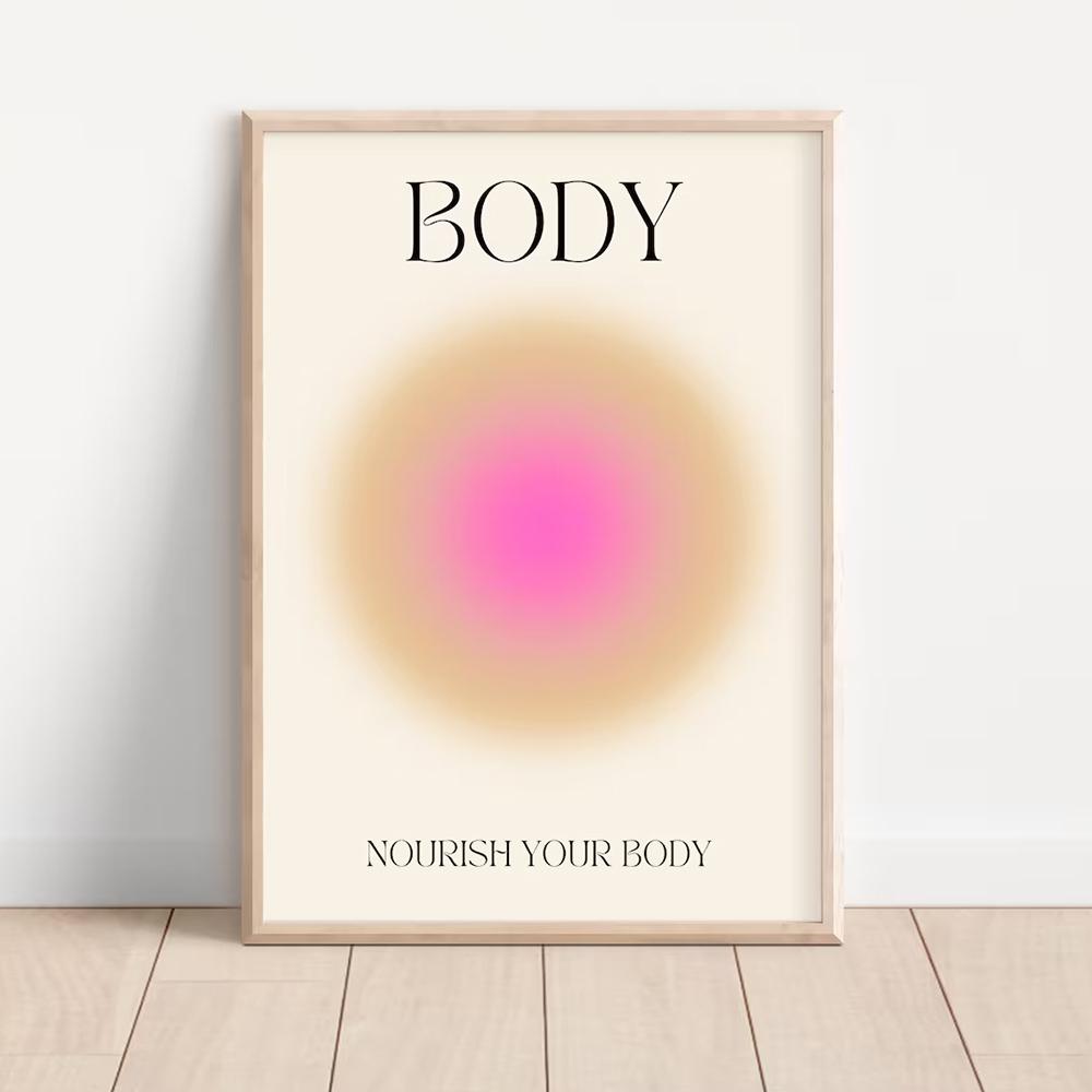Trendy Motivasyon Alıntı Pozitif Aura Manevi Grenli Degrade duvar sanatı tuval yağlıboya Posterler Oturma Odası Ev Dekor Için