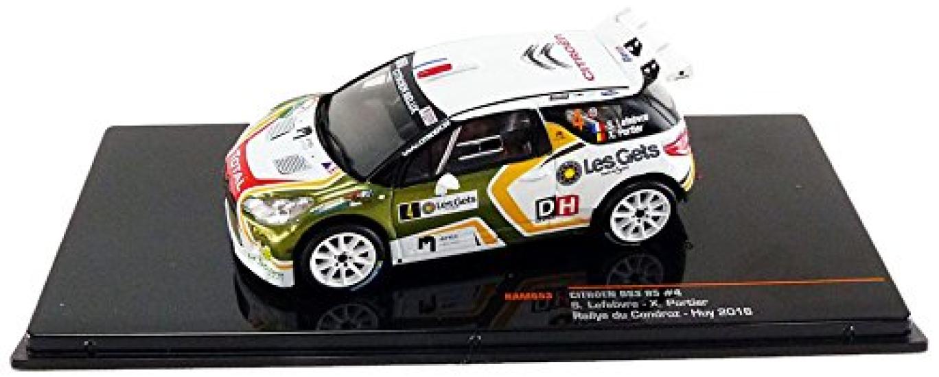 

Ixo Citroen DS3 R5 2016 Belgian Tarmac Rally 1/43 #4 S.Lefebvre/X.Portier