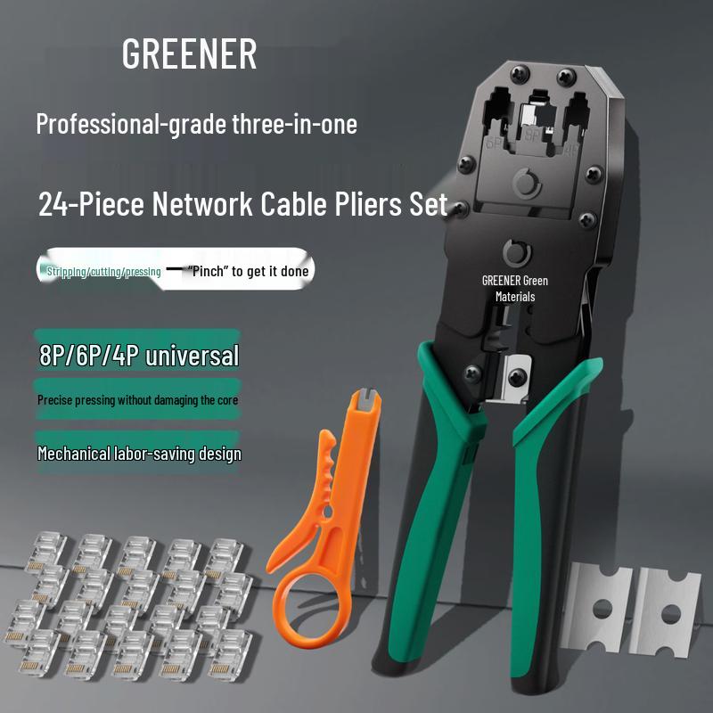 Greener Professional Network Cable Crimping Tool Set