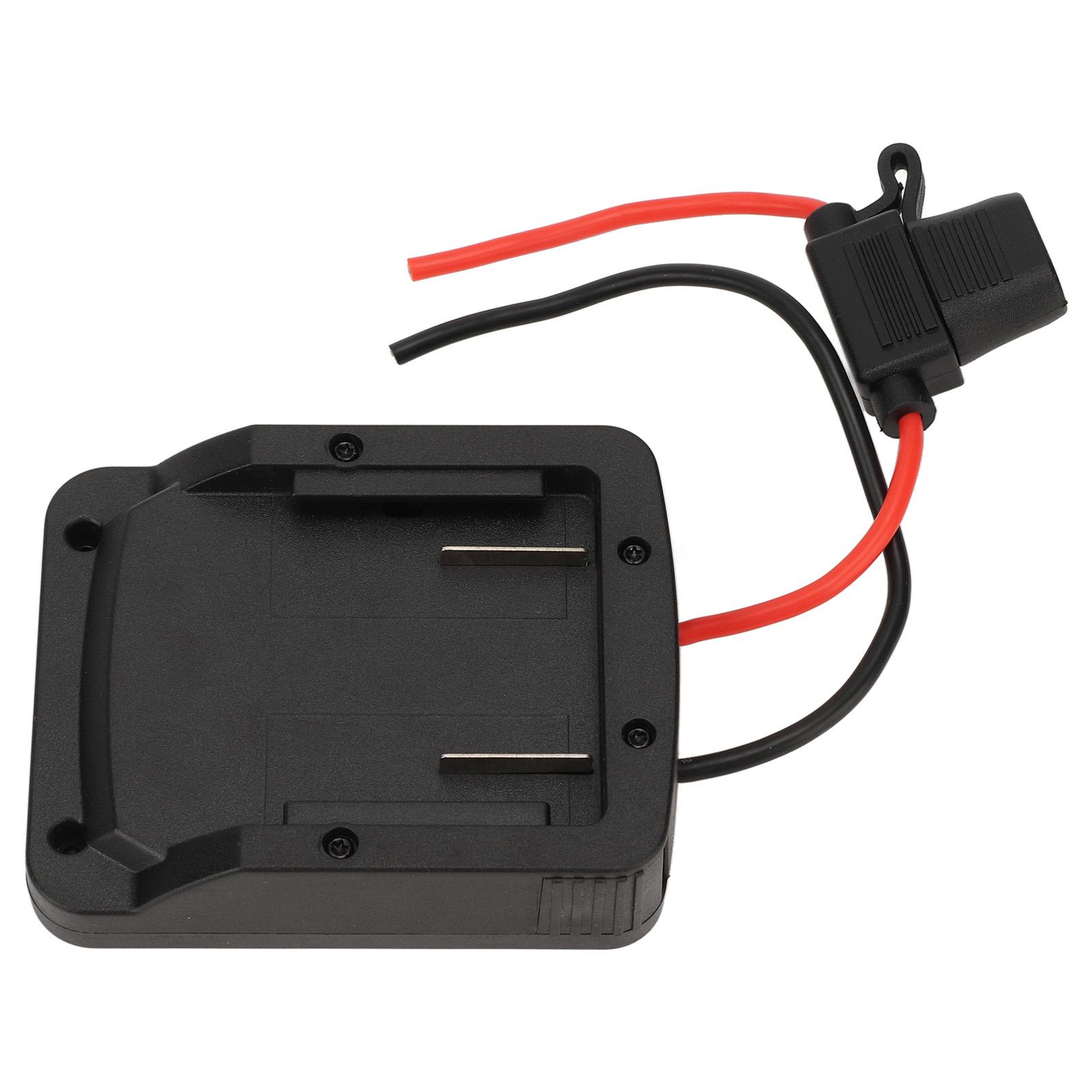 

Адаптер для литиевой батареи 18 В, интегрированный разъем для подключения батареи ABS с держателем предохранителя для питания