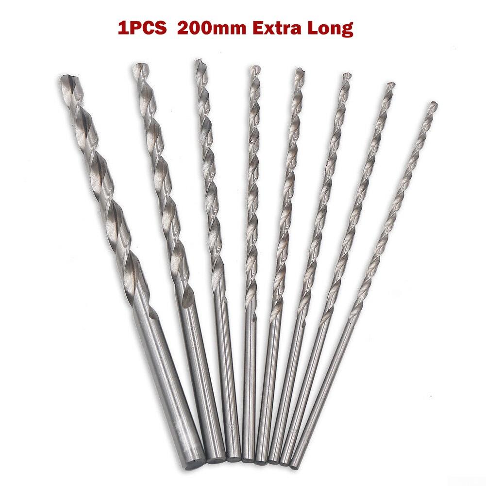 Drill Bits 2-10mm 200mm Extra Long High Abrasion Resistance High Speed Steel