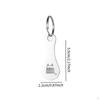 3 Pieces Shopping Trolley Tokens Keychain Cart Gift Lightweight Portable Stainless