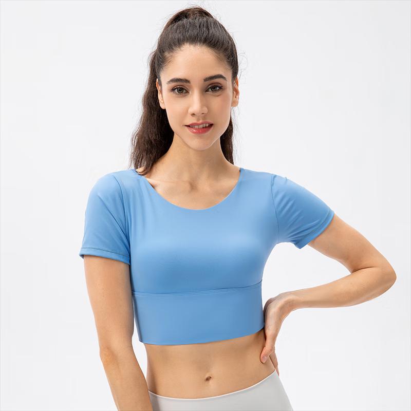 Women's Naked Feel Yoga Short Sleeve Crop Top