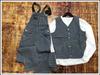 OKONKWO Railroad Stripe Work Overalls - Outdoor Canvas Jumpsuit
