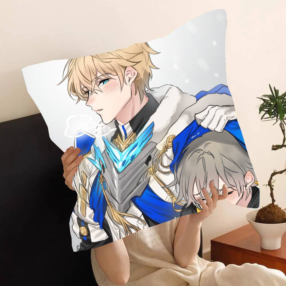 Gepard Landau Game H-Honkai Star Rail Pillow Case Fashion Square Pillowcase Bedroom Sofa Room Ins Decoration Leisure