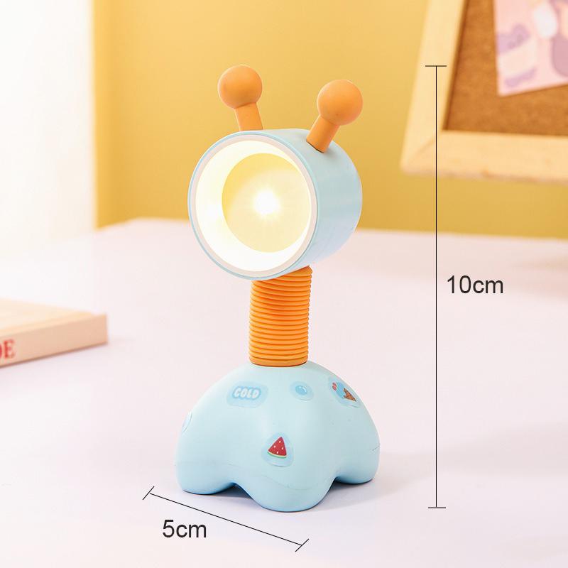 

Mini LED Night Light Cute Dog Deer Foldable Desk Lamps Desktop Ornament Book Light Kids Room Bedside Bedroom Decor Holiday Gifts синій