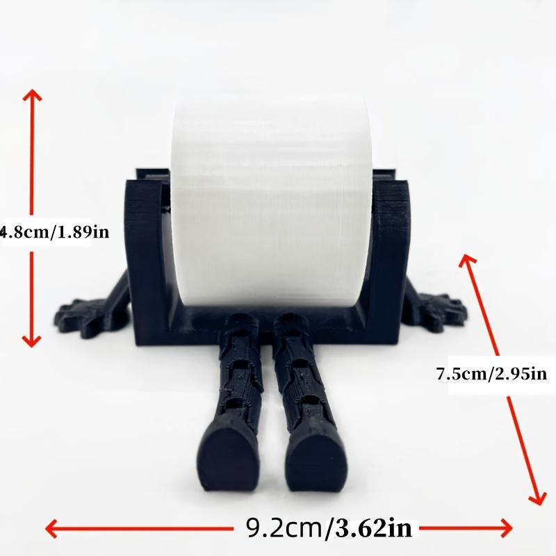 1pc 3D Printed Toilet Paper Holder Ornament, 3D Printed Unique Toilet Paper Holder, Bathroom Decoration, Home Decoration