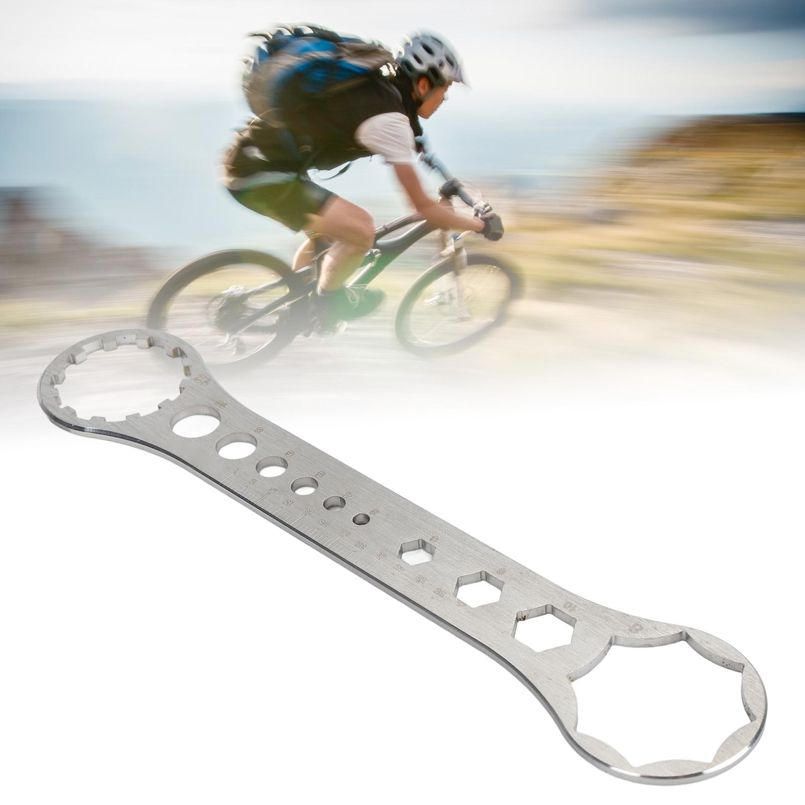 

Cap Removal and Installation Wrench Spanner Tool 8T12T Bicycle Front Fork Repair Tool Stainless Steel for Suntour for RST Bike