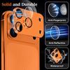 Metal Tempered Glass Lens Protector Full Cover Orange Back Camera Protective Film Anti Scratch for iPhone 17Pro/17 Pro Max