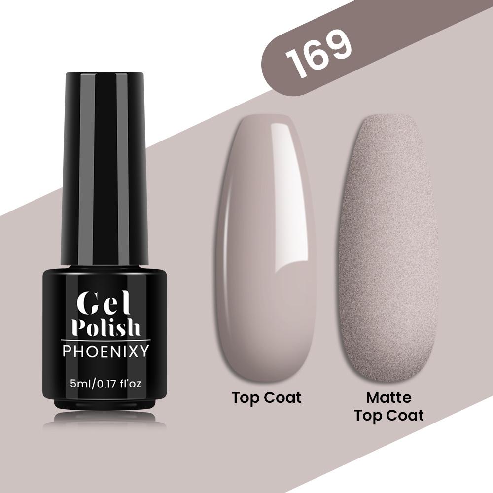 PHOENIXY 80 Farben Nagel-Gel-Nagellack, 5 ml, UV-LED-Farb-Nagelkunst-Hybrid-Nagellack, Liner-Gel, Maniküre-Kunst, semi-permanent, glitzernd, glänzende Farben-Gel