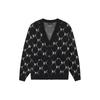Knitwear Unisex Black V Neck Moderate Cardigan 3AKCM0241-50BKS