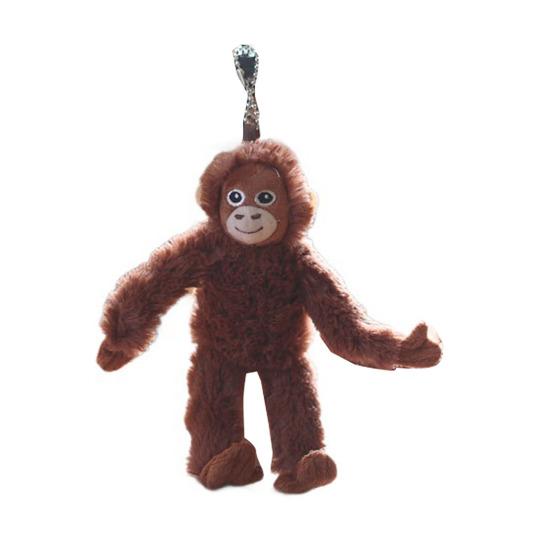Yousheng Monkey Plush Keychain Realistic Soft Stuffed Monkey Pendant for Keys Backpacks Handbags Luggage 20cm Cute Hanging Toy Novelty Gift for Kids