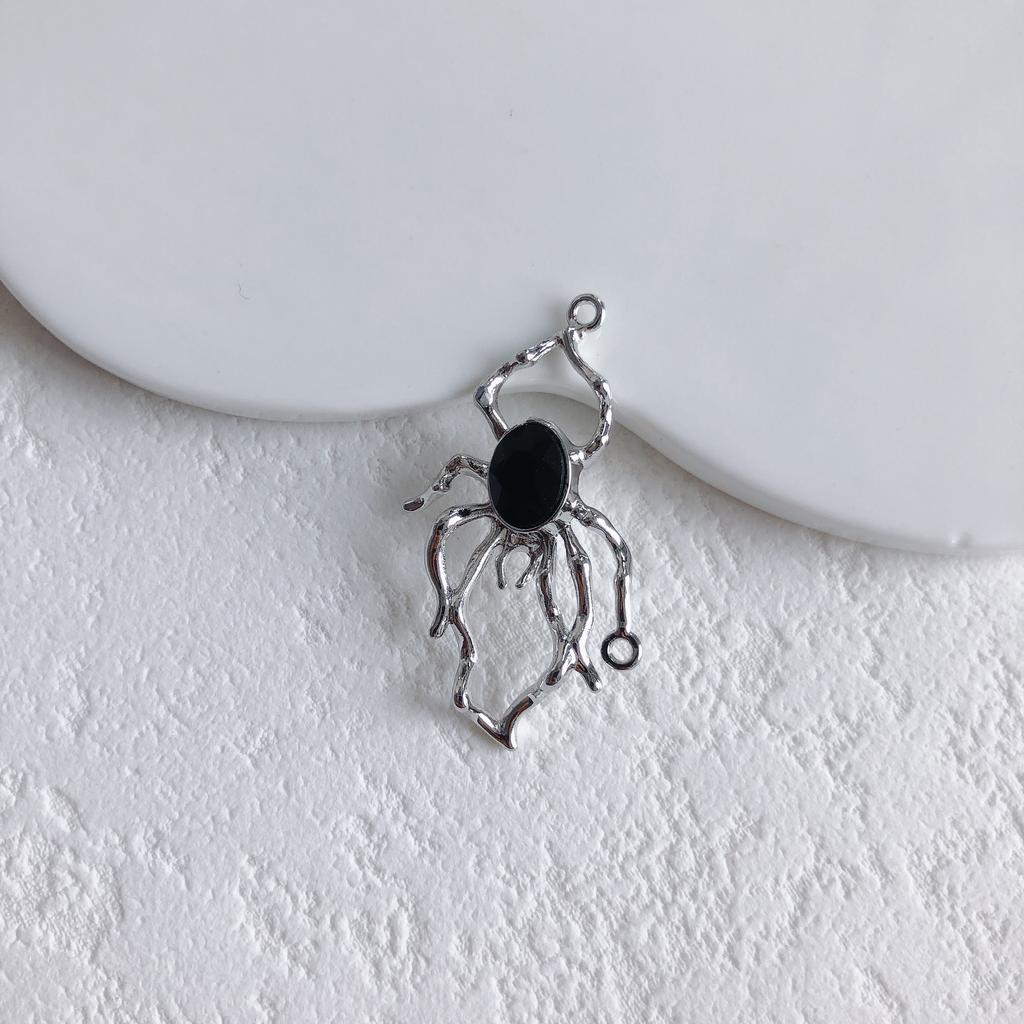 2pcs Alloy Pendants Spider Shape Colorful Unique Style Single Hole Pendants for Jewelry Making DIY Handmade Supplies Accessories
