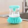 3-Pack Color-Choice Premium Kitchen Cleaning Brush with Ergonomic Handle - Gentle Scrubbing Bristles for Utensils, Pots & Outdoor Use - Portable