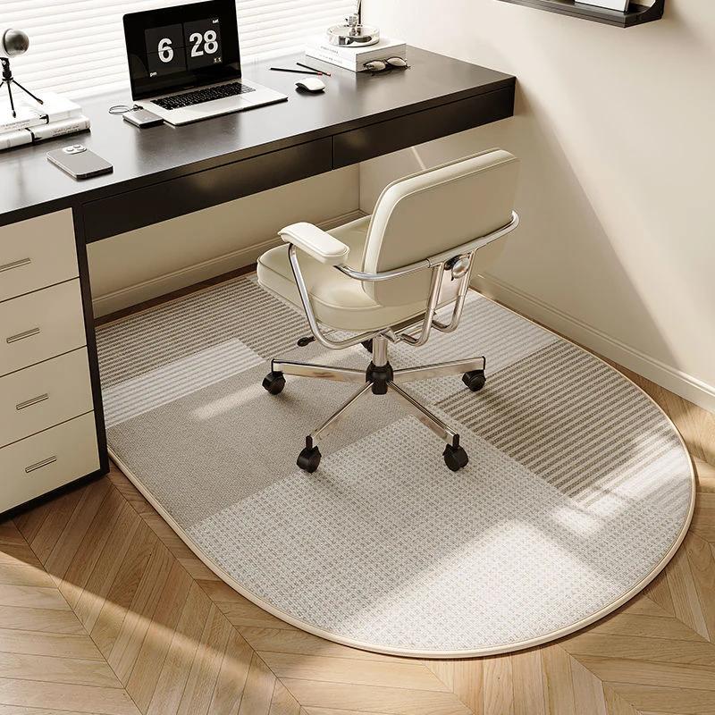 Nordic Style Simple Computer Chair Mat E-sports Swivel Chair Non-slip Carpet Living Room Table Study Desk Office Foot Mat