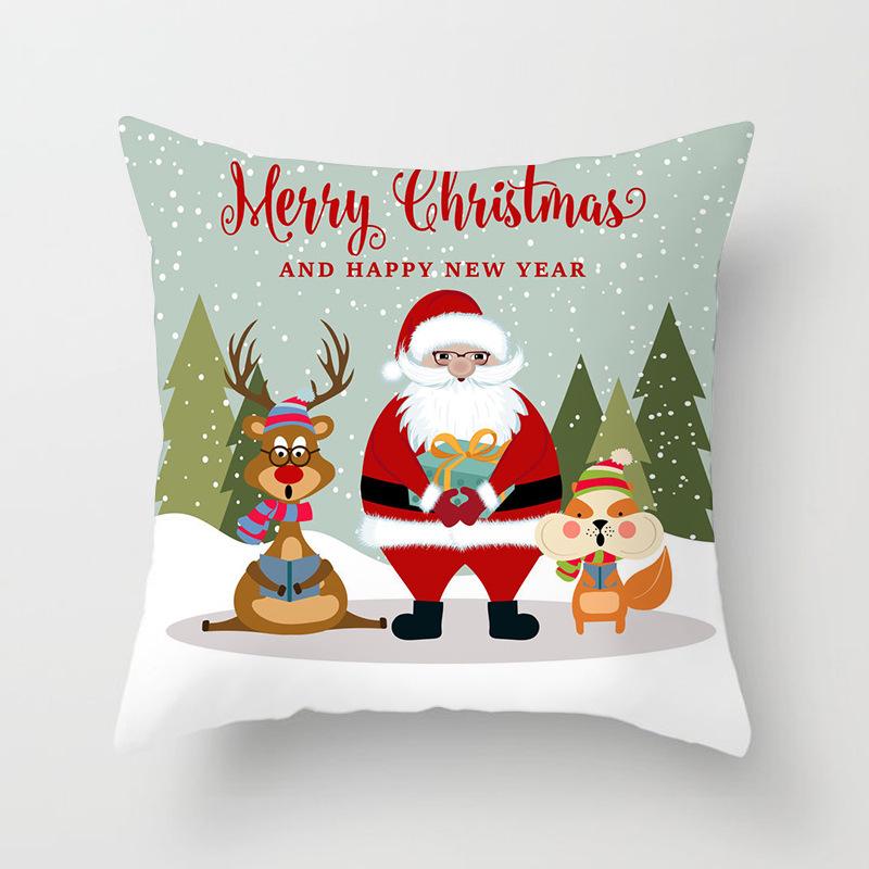 New Santa Claus Snowman Pillow Case Festive Home Decoration Pillow Cushion Case