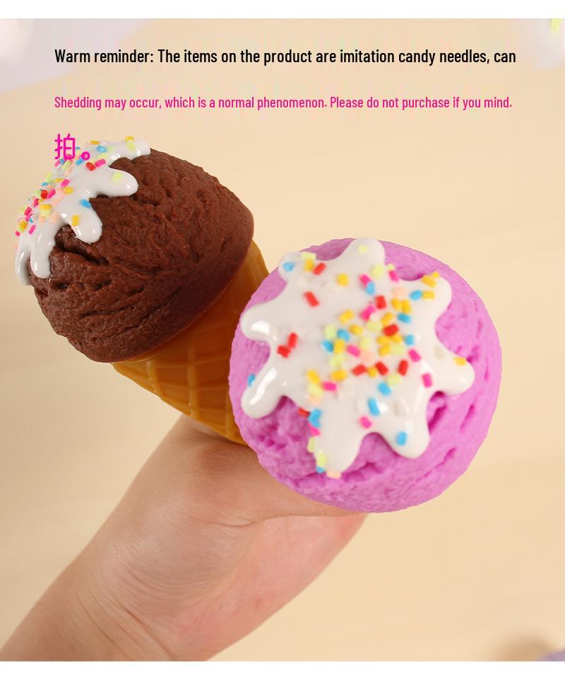 PVC Faux Ice Cream Cone for Display & Play