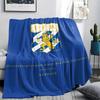 1PC IFK Göteborg Print Flannel Blanket, High quality Comfortable for All Seasons, Home Decor, Warmth and Comfort, Perfect for Christmas Gifts
