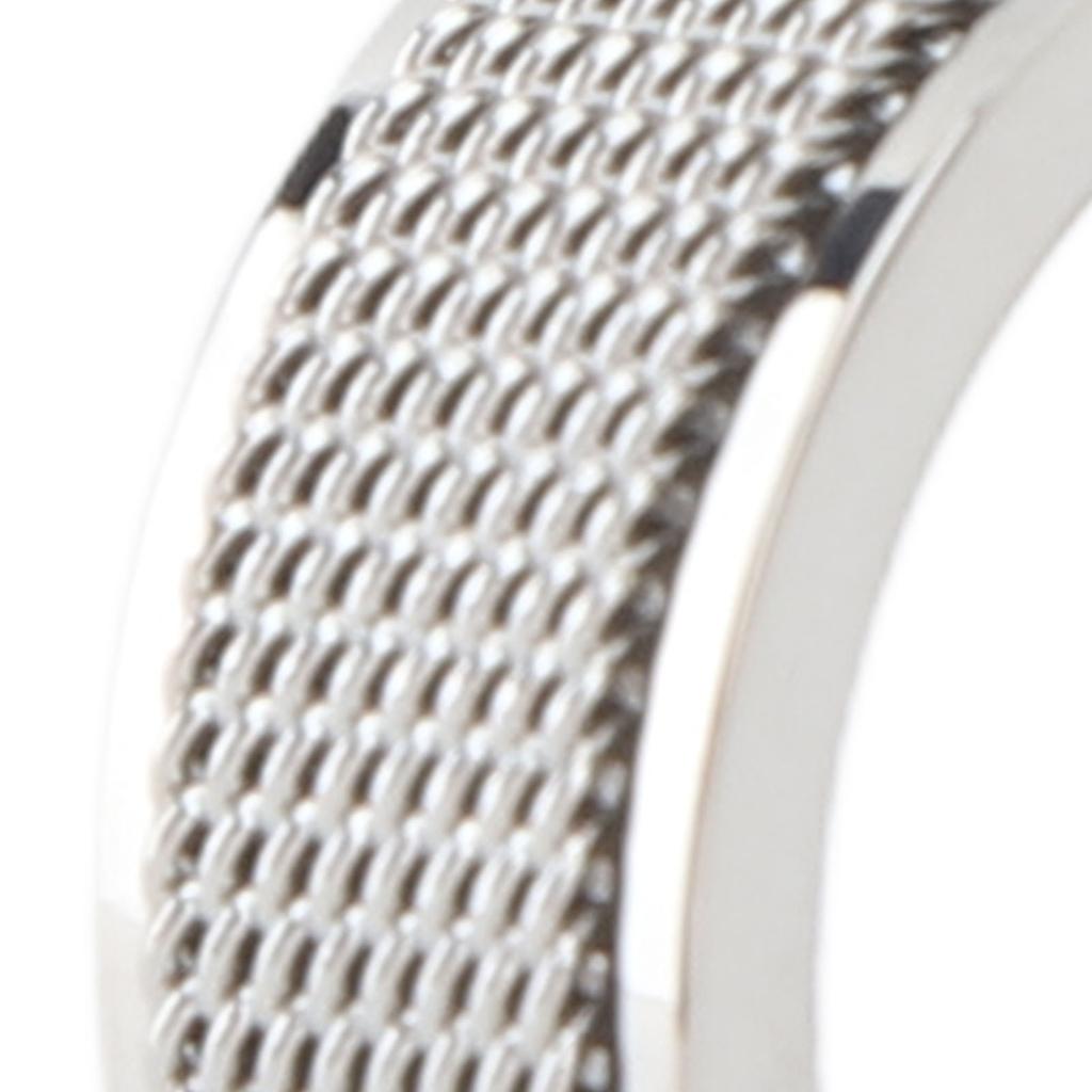 8MM Mens Spinner Ring Noiseless Titanium Steel Cool Anxiety Ring for Anxiety Stress Relieving Silver No. 8 57mm / 2.2in