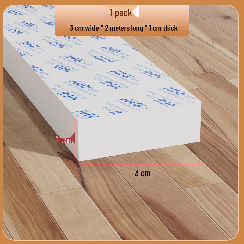 Samoprzylepny biały pasek z gumy piankowej: Uszczelka do drzwi i okien, amortyzująca, dźwiękoszczelna, podkładka antykolizyjna do urządzeń mechanicznych.