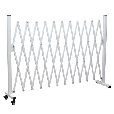 Almax Aluminiowe Ogrodzenie Teleskopowe z Kółkami Wysokość 1m x Długość 3m 1 Sztuka (Biały), Szeroki, QXG1030NWT,