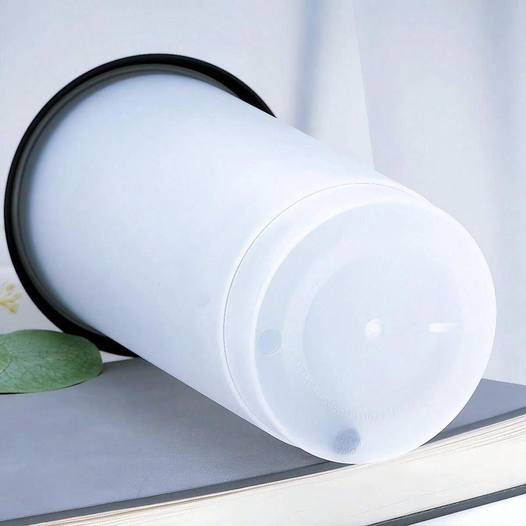 5 Stück 24oz Transparente Wiederverwendbare Becher mit Schwarzen Deckeln und Strohhalmen Eiskaffee Wasserflasche Kalte Smoothie-Becher Für Partys Getränk