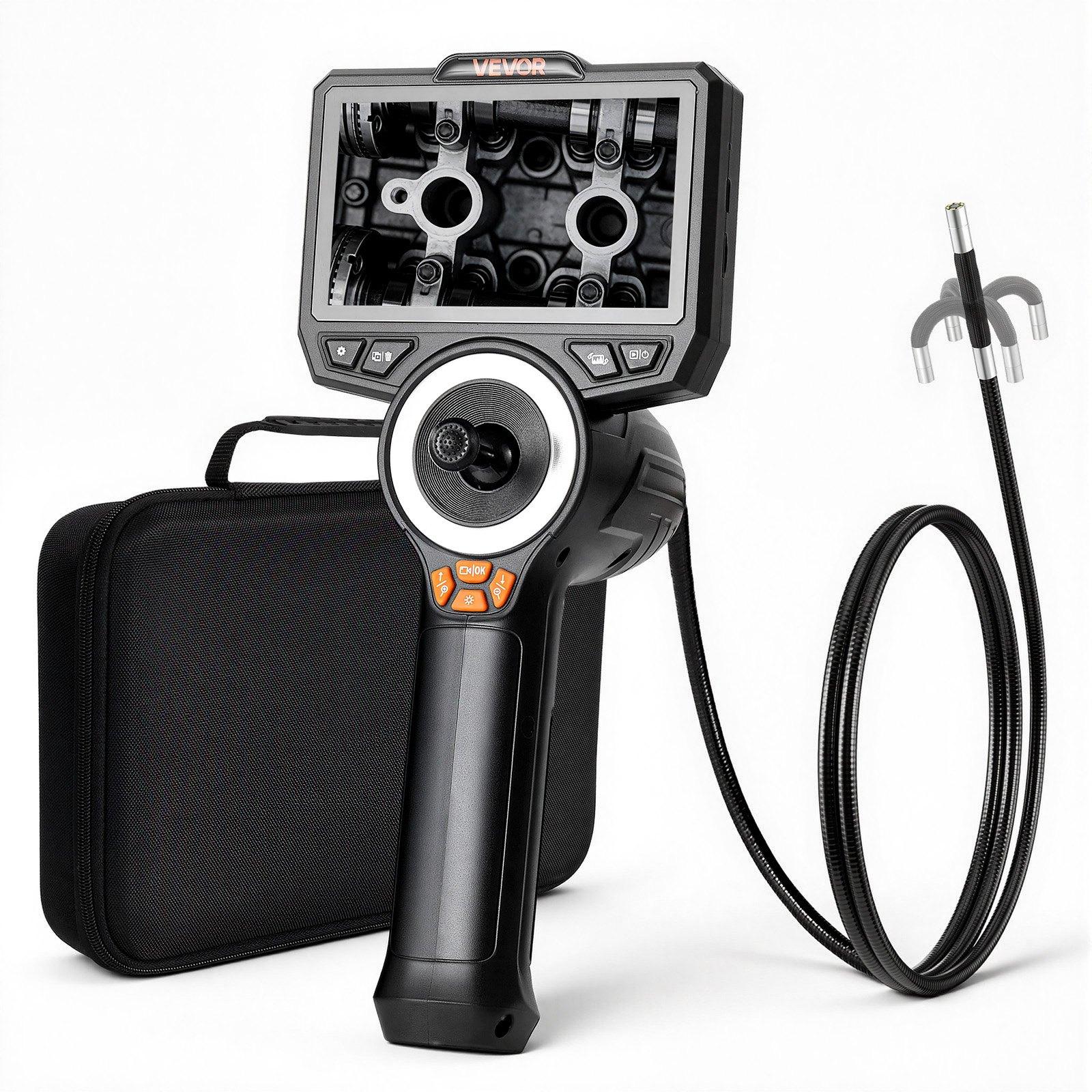 VEVOR Articulating Endoscope with Light, 4-Way