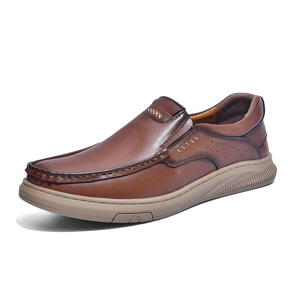 Plus Size Men s Casual Leather Loafers - Comfortable Slip-on Driving Shoes 42