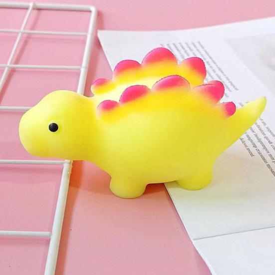 Cartoon Dinosaurier Quetschspielzeug Angstlinderung Stegosaurus Sensorisches Spielzeug Weicher Dehnbarer Mehl Stressball Home Office Worker Entspannungswerkzeug