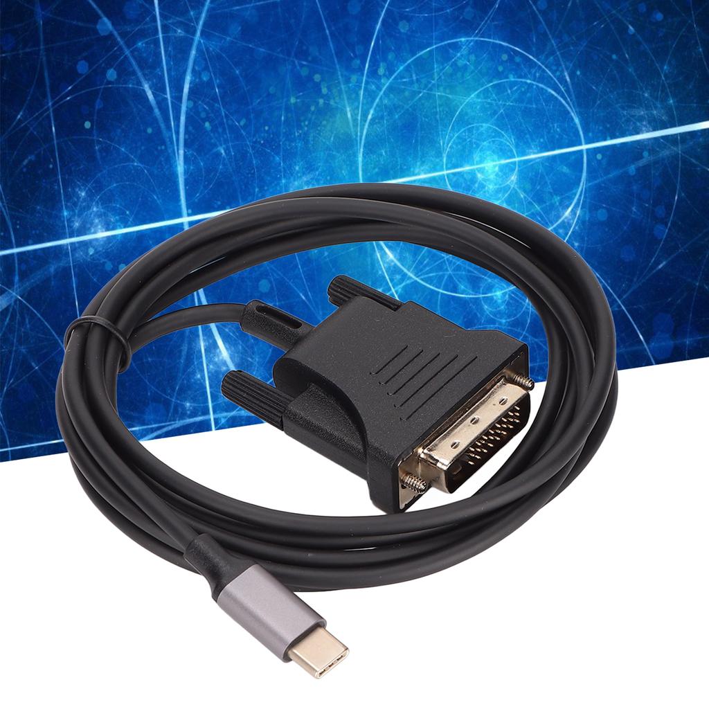USB C 3.1 to DVI Cable 190cm/74.8in Clear Stable Type C to DVI Cable Adapter for MacBook TV Smartpho