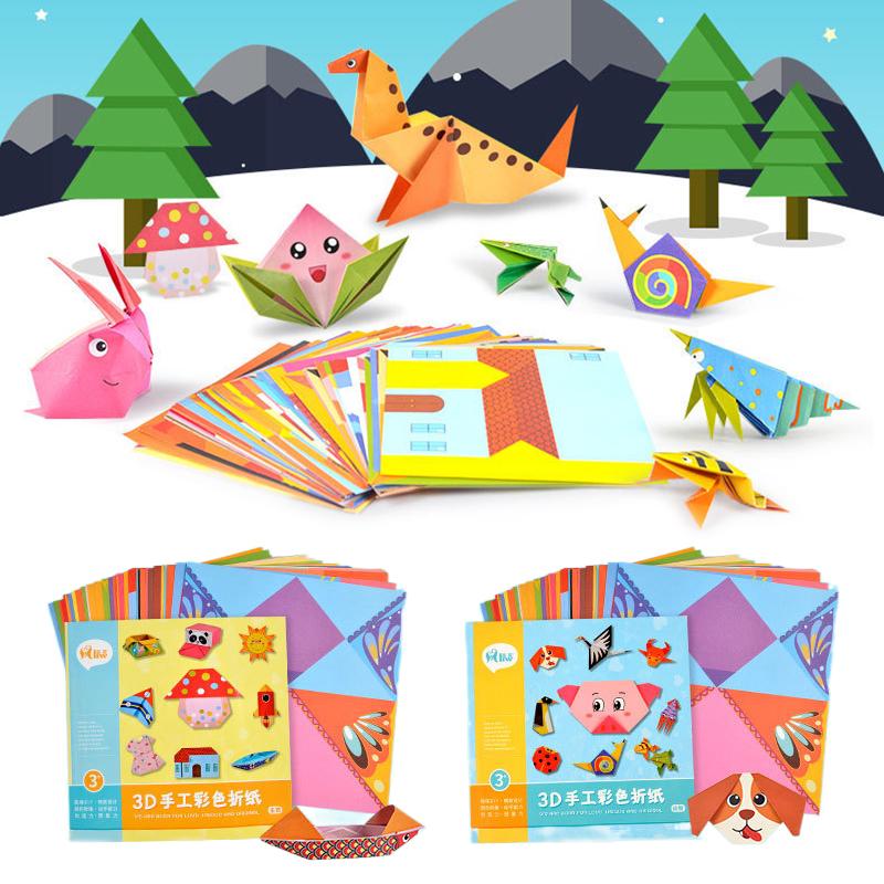54/108 listů Kreslená sada Origami Zvířata / Životní styly Ruční výroba DIY Origami Vhodné pro začátečníky Dekorativní papír TMZ
