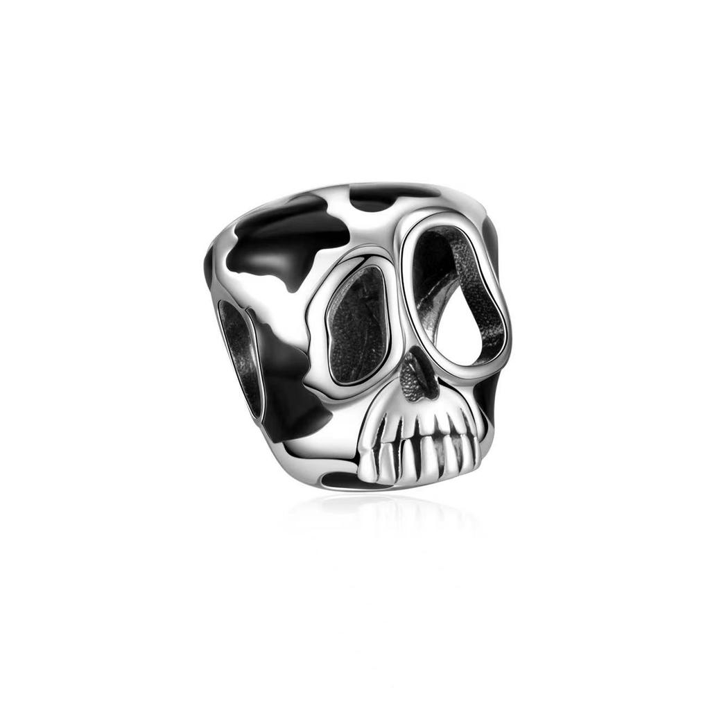 Halloween New Copper Thriller Party Skull Witch Pumpkin Cute Ghost Charm Beads Suitable For Diy Original Bracelet Making