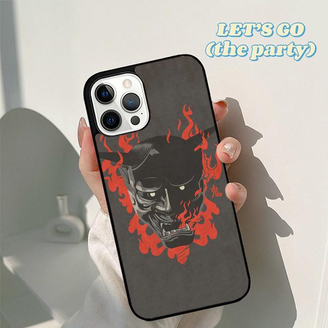 Autumu Hannya Demon Oni Phone Case Cover for iPhone 17 Air 16 16e 15 12 11 13 14 Pro Max Apple Plus Coque