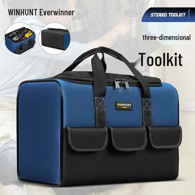 Everwinner Sturdy Electrician Canvas Tool Bag - Durable, Multifunctional, Wear-Resistant, Portable for Woodworking