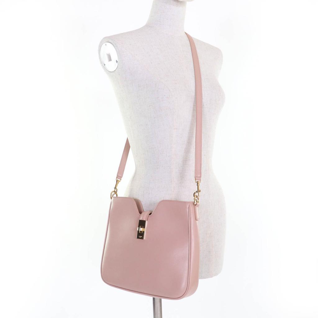 Celine Small Camille 16 (Cèze) Soft Bag In Smooth Calfskin Peach Smooth Rubbed Used