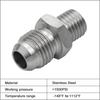 EVIL ENERGY 3AN Male Flare to M10 x 1.0 Male Metric Thread Brake Fitting Stainless Steel Adapter