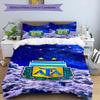 Argentina Football Club Printed Pattern Duvet Cover Set – Includes 1 Duvet Cover and 2 Matching Pillowcases Bedroom Decor Christmas Gifts