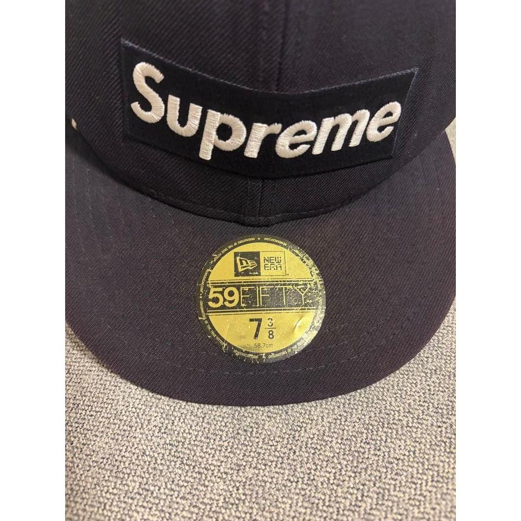 Used Supreme New Era 59FIFTY Cap Navy 7 3/8