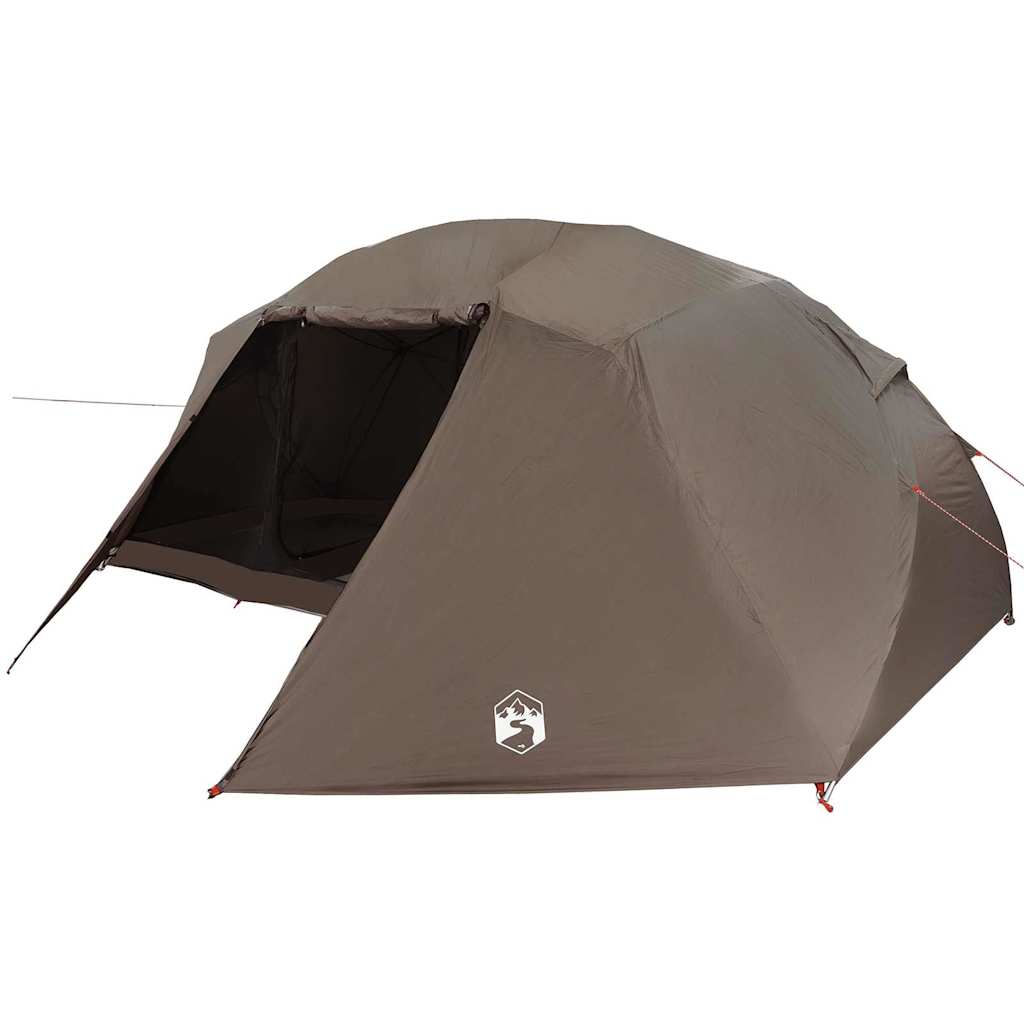 Fishing Tent Brown 514 x 465 x 187 cm Polyester and Fiberglass