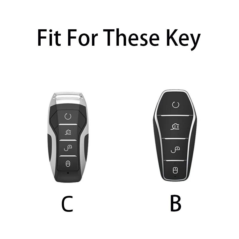 Interior Mouldings Car Remote Key Case Cover Protect Shell Bag For BYD Song PRO Qin Plusdmi Atto 3 Han EV Max Tang DM Dolphin Ac